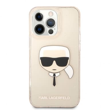 Karl Lagerfeld iPhone 13 Pro Skal Full Glitter Guld