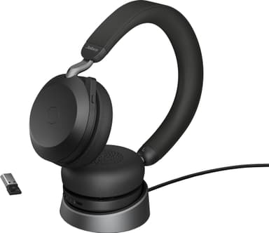 Jabra Evolve2 75 MS Stereo trådlöst headset med stativ