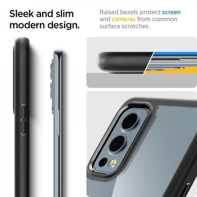 Spigen OnePlus Nord 2 5G Skal Ultra Hybrid Matte Black