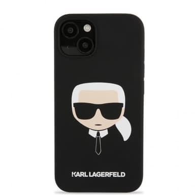 Karl Lagerfeld iPhone 13 Mini Skal Liquid Silicone Svart