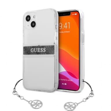 Guess iPhone 13 Mini Skal Stripe Charm Grå