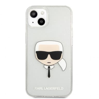 Karl Lagerfeld iPhone 13 Mini Skal Full Glitter Silver