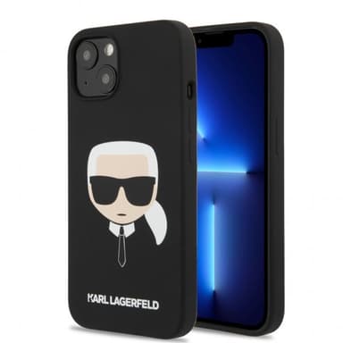 Karl Lagerfeld iPhone 13 Mini Skal Liquid Silicone Svart