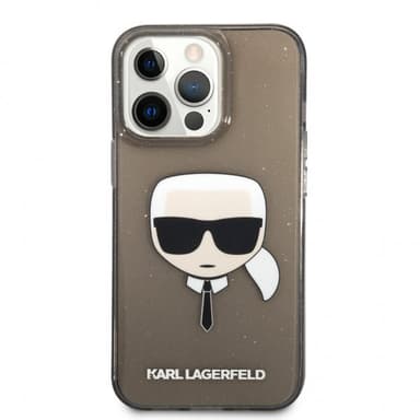 Karl Lagerfeld iPhone 13 Pro Skal Full Glitter Svart