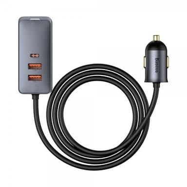 Baseus Billaddare Share Together 120W 2 USB-A & 2 USB-C Svart