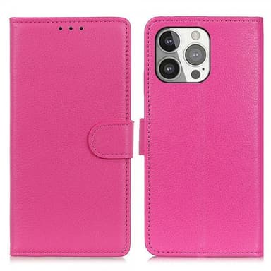 Nordic Covers iPhone 13 Pro Fodral Litchi Magenta