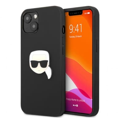 Karl Lagerfeld iPhone 13 Mini Skal Metal Logo Svart