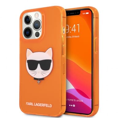 Karl Lagerfeld iPhone 13 Pro Skal Fluo Orange
