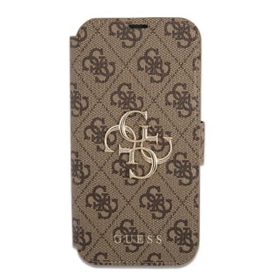 Guess iPhone 13 Pro Max Fodral Metal Logo Brun