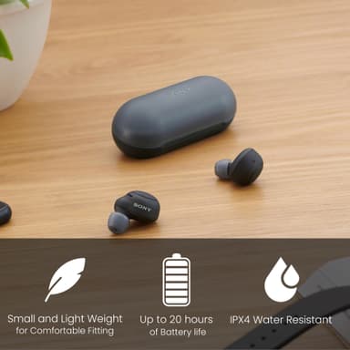 Sony WF-C500 true trådlösa in-ear hörlurar (svart)