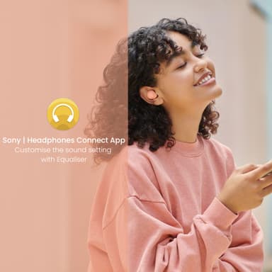 Sony WF-C500 true trådlösa in-ear hörlurar (peach)