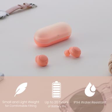 Sony WF-C500 true trådlösa in-ear hörlurar (peach)