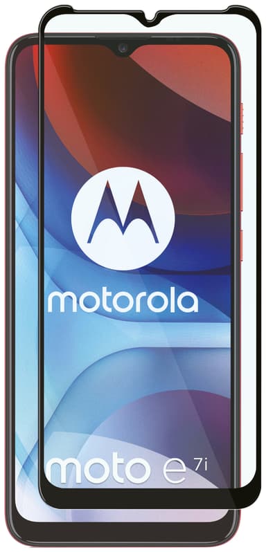 Panzer Full-Fit Motorola E7i/G10s/E7i Power  skärmskydd (svart)