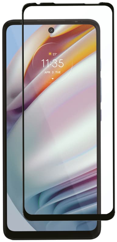 Panzer Full-Fit Motorola Moto G60s skärmskydd (svart)