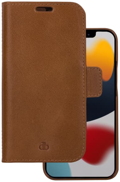 Dbramante1928 Lynge plånboksfodral för iPhone 13 Pro (beige)
