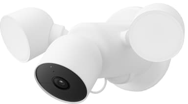 Google Nest Cam trådbunden övervakningskamera med strålkastare