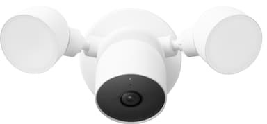 Google Nest Cam trådbunden övervakningskamera med strålkastare