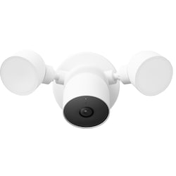 Google Nest Cam trådbunden övervakningskamera med strålkastare