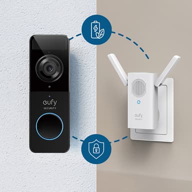 Eufy Batteridriven Slim Full HD Video-dörrklocka med trådlös ringklocka