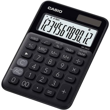 Casio MS-20UC-BK Bordsräknare Svart Display (ställen):