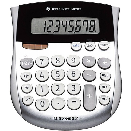 Texas Instruments TI-1795 SV Miniräknare Silver Display