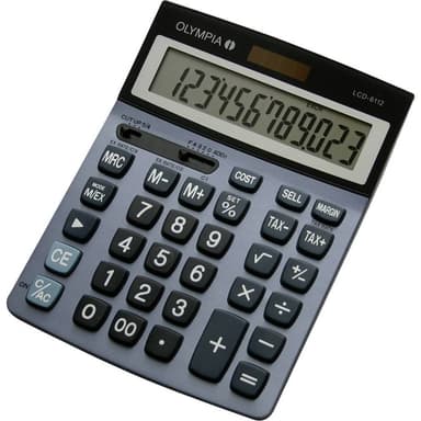 Olympia LCD 6112 Bordsräknare Blå Display (ställen): 12