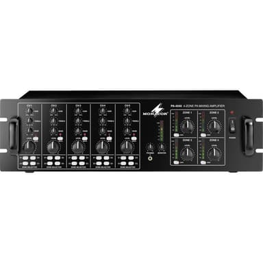 ELA-förstärkare Monacor PA-4040 40 W 4 zoner