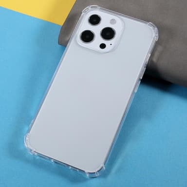 iPhone 13 Pro Max Transparant mjukt TPU Skal Med Förstärkta Hörn