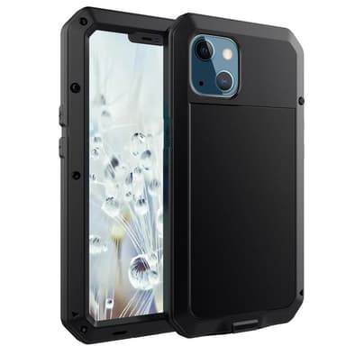 iPhone 13 Heavy Duty Robust Hybridfodral skal med inbyggt härdat glas