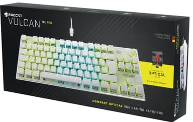 Roccat Vulcan TKL PRO tangentbord för gaming (vit)