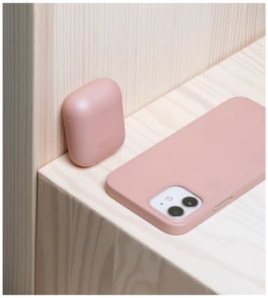 Nudient AirPods 1/2 fodral (dusty pink)