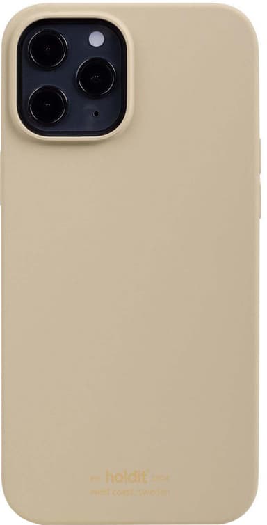 Holdit silikonfodral för iPhone 12 Pro Max (beige)