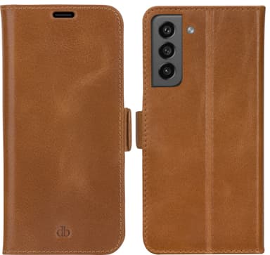 Dbramante Copenhagen Slim Samsung Galaxy S21 FE plånboksfodral (beige)