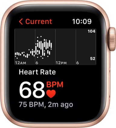 Apple Watch SE 40 mm GPS (Gold Alu/Starlight sportband)