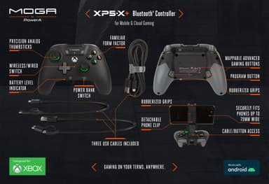 PowerA Moga XP5-X Plus Bluetooth kontroll