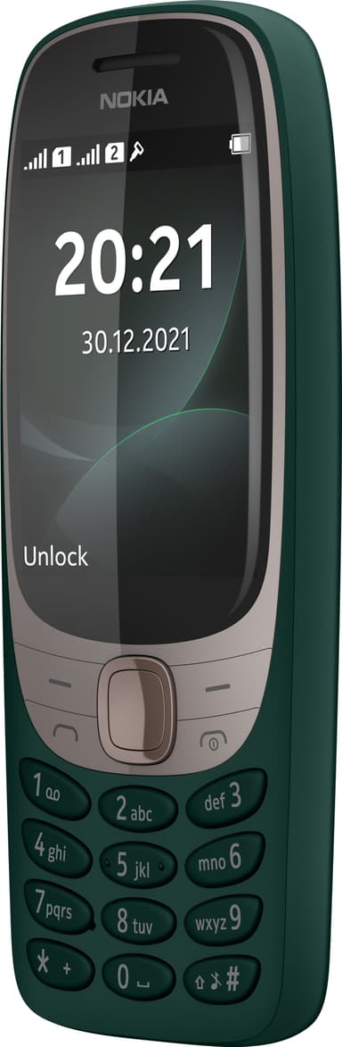 Nokia 6310 mobiltelefon (mörkgrön) - Enbart 2G