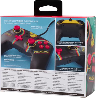 PowerA Enhanced Wired kontroll för Nintendo Switch (grå)