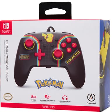 PowerA Enhanced Wired kontroll för Nintendo Switch (grå)