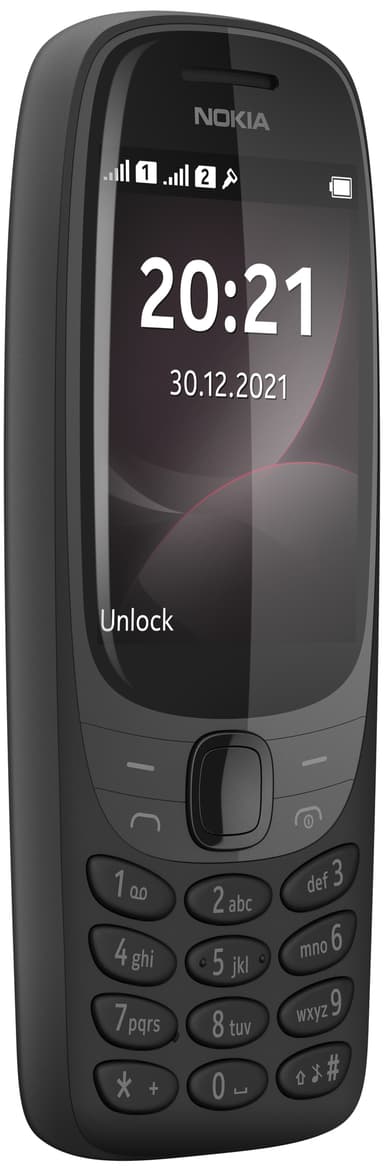 Nokia 6310 mobiltelefon (svart) - Enbart 2G