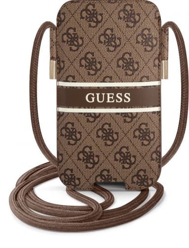 Guess Pouch 4G Logo Medium Brun