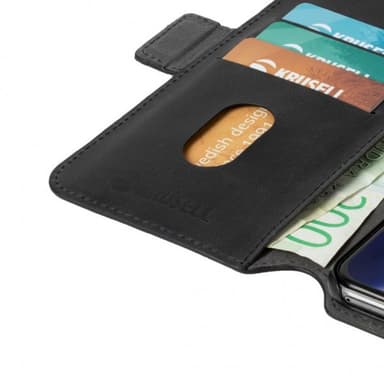 Krusell Xiaomi Mi 11i Fodral Leather PhoneWallet Svart