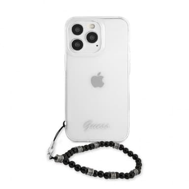 Guess iPhone 13 Pro Skal Pearl Handle Script Logo Svart
