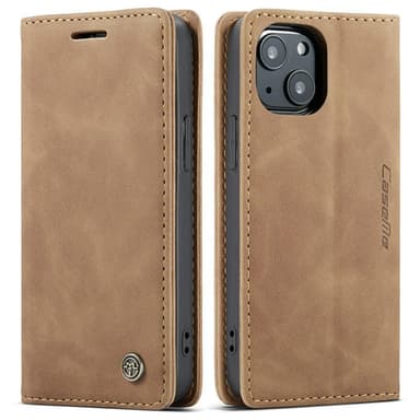 CASEME Plånboksfodral iPhone 13 - Brun