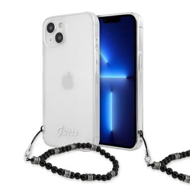 Guess iPhone 13 Skal Pearl Handle Script Logo Svart