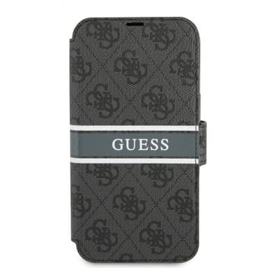 Guess iPhone 13 Pro Fodral Printed Stripe Grå