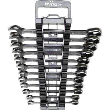 Ringskruvnyckelsats 12x 8 - 19 mm Wiha 44665