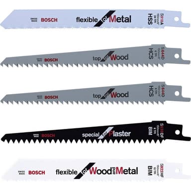 Keo 5-pack sågblad set Bosch Home and Garden F016800307