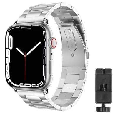 Armband rostfritt stål Apple Watch 7 (41mm) - Silver