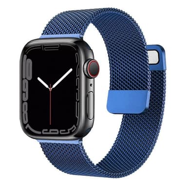 Milanese Armband Apple Watch 7 (45mm) - Blå