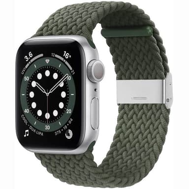 Flätat Elastiskt Armband Apple watch 6 (44mm) - Army